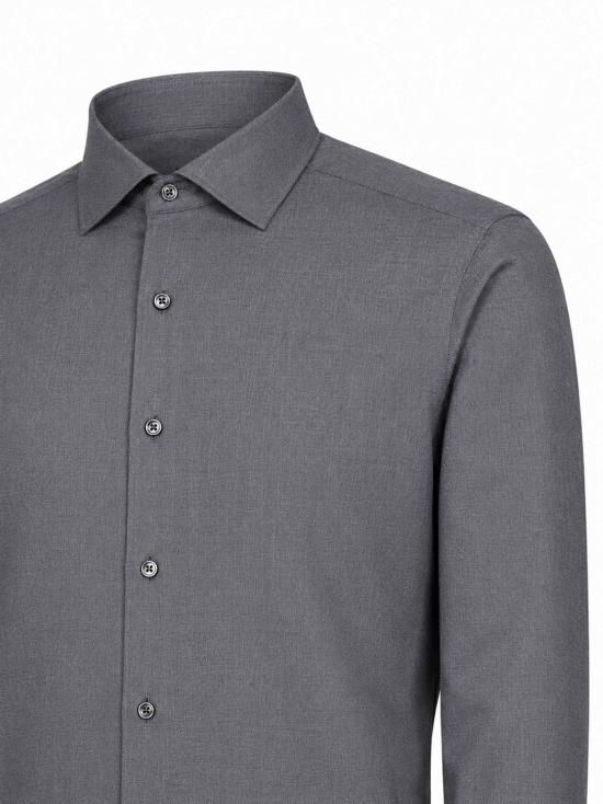 26FW 에르메네질도제냐 셔츠 E8X44A4SRF5BK96 GRAY - ERMENEGILDO ZEGNA
