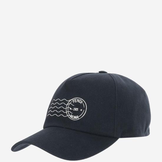  펜디 FF 베이스볼 캡 FXQ768 NAVY - FENDI