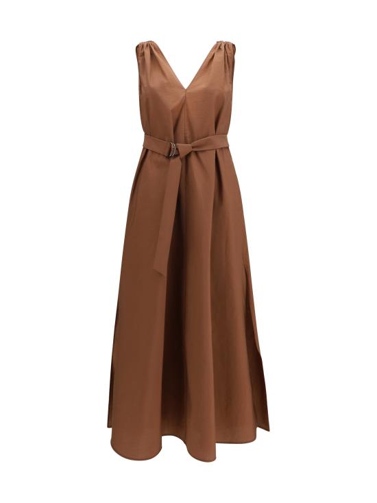 26SS 브루넬로 쿠치넬리 원피스 M0F79A5092 BROWN - BRUNELLO CUCINELLI