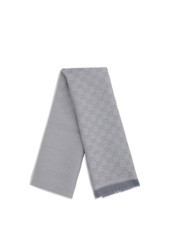 26FW 구찌 GG 울 스카프 8485073G200 GRAY - GUCCI