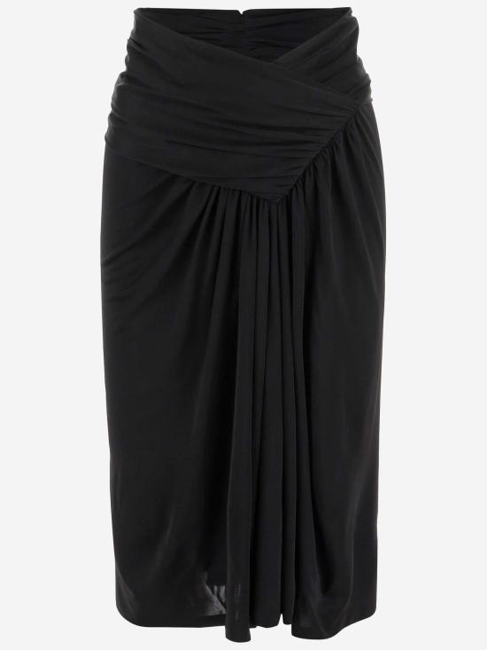  생로랑 스커트 776439 BLACK