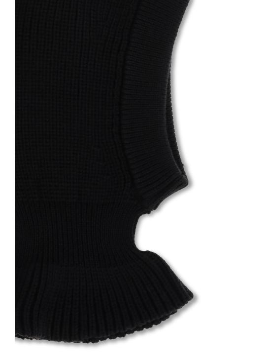 26FW 르메르 워스티드 울 골지 니트 바라클라바 TA0029LK1069 BLACK