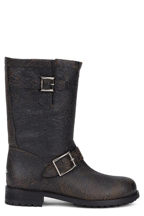 26FW 지미추 부츠 BIKER MID BLACK