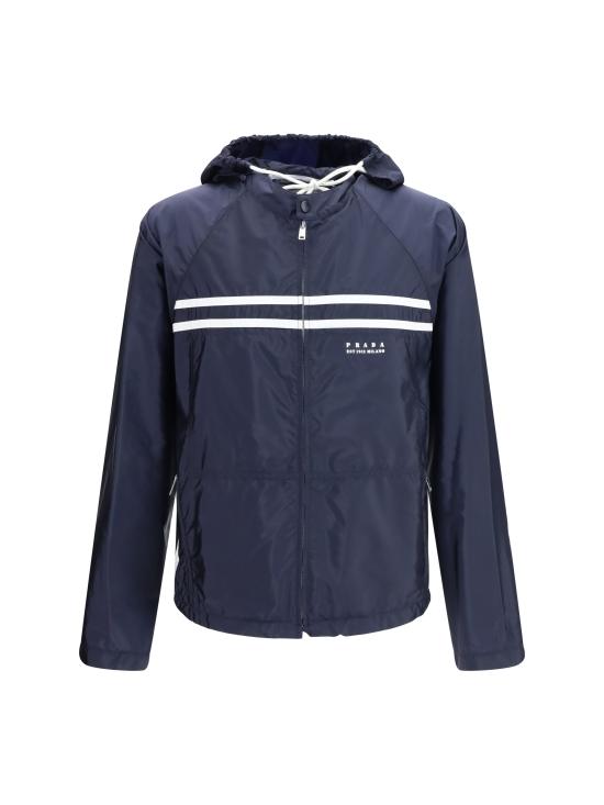 26SS 프라다 리나일론 삼각로고 후드 자켓 SGC904SOOO1WQ9 BLUE - PRADA
