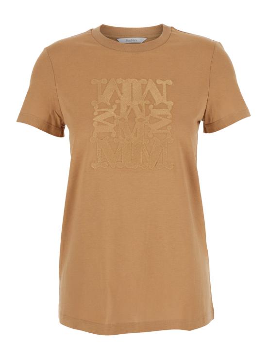 25FW 막스마라 BRAVO 엠브로이드 코튼 티셔츠 2521946032600 BEIGE