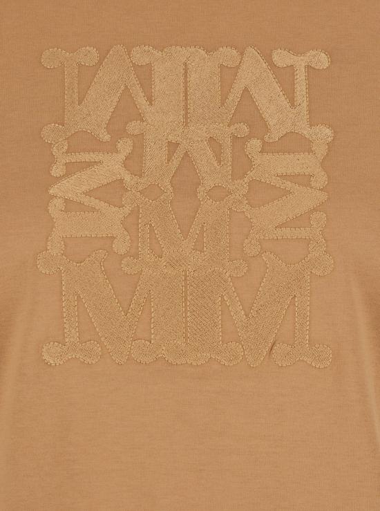 25FW 막스마라 BRAVO 엠브로이드 코튼 티셔츠 2521946032600 BEIGE - MAX MARA