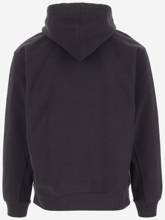 26FW 칼하트 WIP 후드 아메리칸 스크립트 스웨트셔츠 I028279 BLACK - CARHARTT WIP