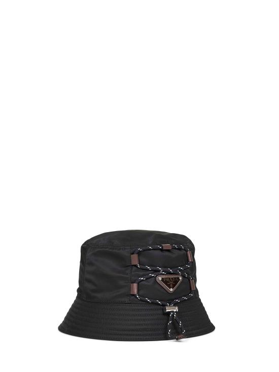 26SS 프라다 리나일론 삼각 로고 버킷 햇 2HC1372HE1F0002 BLACK - PRADA