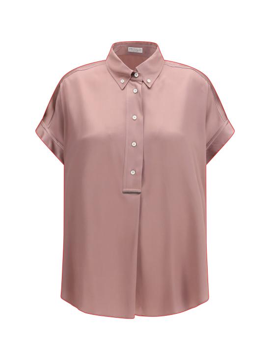 26SS 브루넬로 쿠치넬리 실크 블라우스 M0C59RA915 ROSE - BRUNELLO CUCINELLI