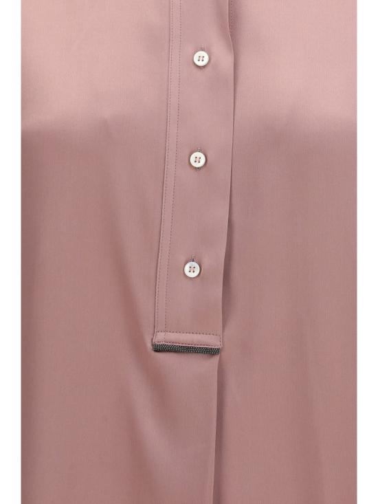 26SS 브루넬로 쿠치넬리 실크 블라우스 M0C59RA915 ROSE - BRUNELLO CUCINELLI