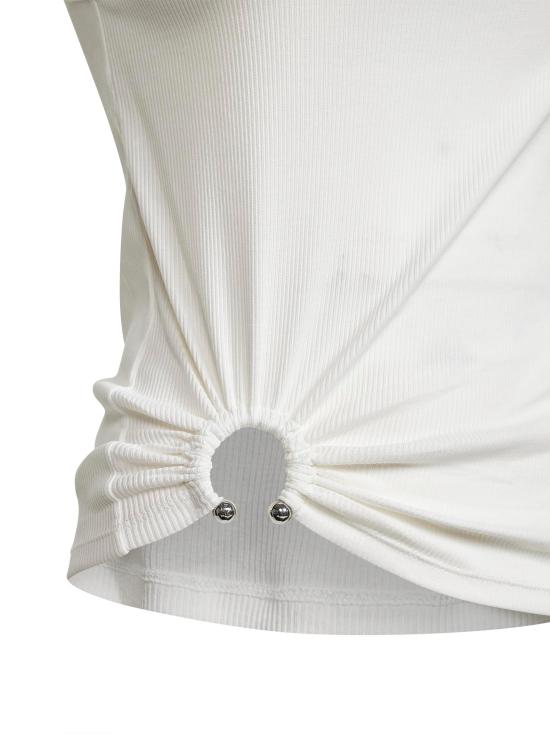 26SS 파코라반 민소매 티셔츠 24FJTE165CO0530P100 WHITE - PACO RABANNE