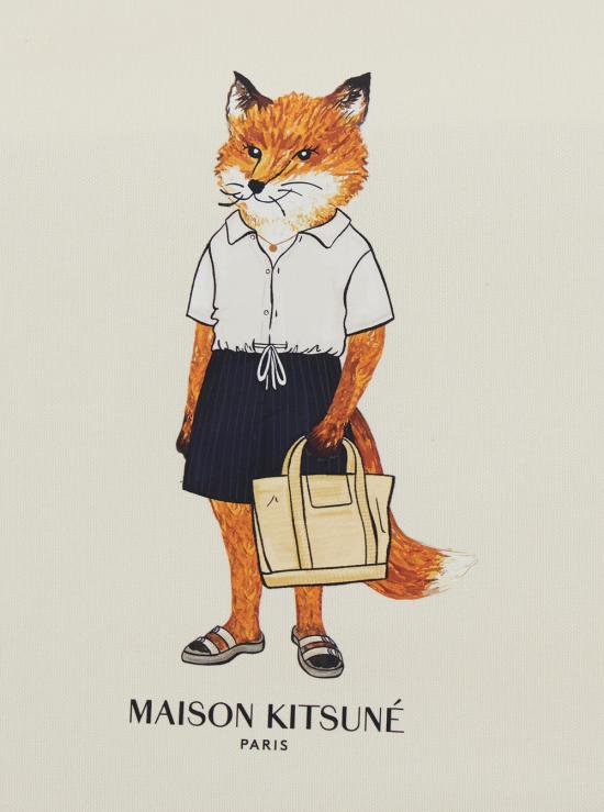 26SS 메종키츠네 숄더백 QU05108WW9042 WHITE - MAISON KITSUNE