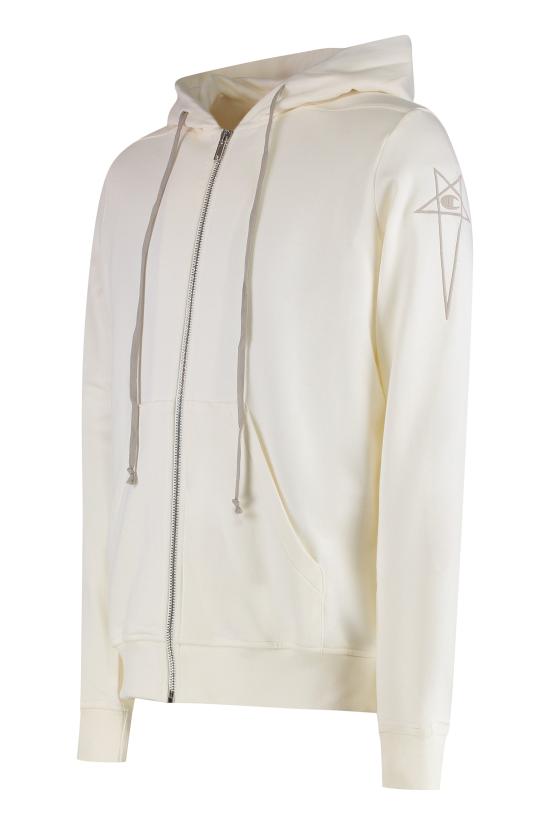  릭 오웬스 후드 티셔츠 CM02C9221 WHITE - RICK OWENS