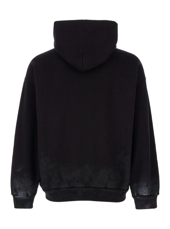  발렌시아가 미디엄 핏 후드 티셔츠 767877 BLACK - BALENCIAGA