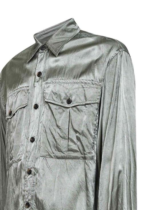 26SS 드리스 반 노튼 셔츠 0207103277608 GREEN - DRIES VAN NOTEN