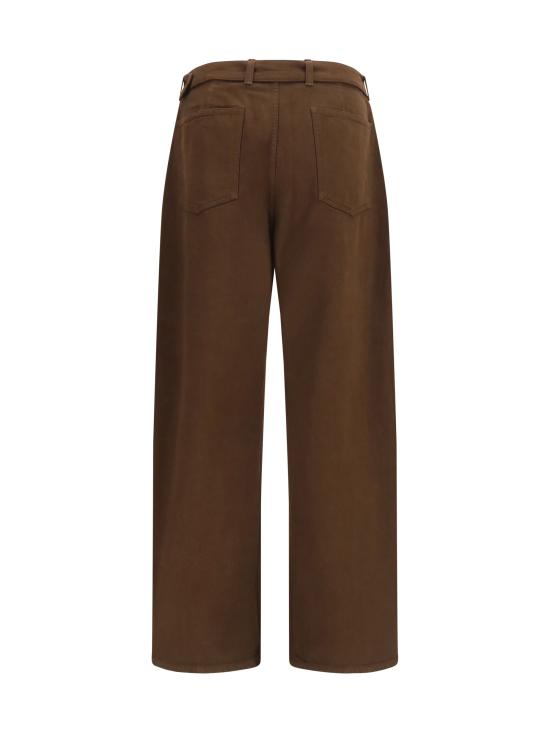 26FW 르메르 트위스트 벨티드 팬츠 PA326LD1077 BROWN - LEMAIRE