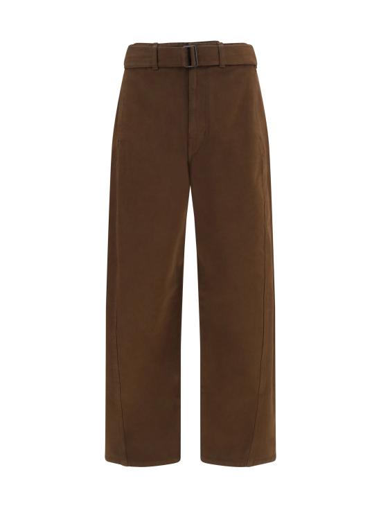26FW 르메르 트위스트 벨티드 팬츠 PA326LD1077 BROWN