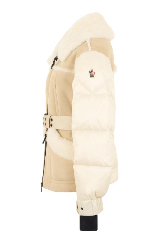 25FW 몽클레어 알베르니아 시어링 벨티드 푸퍼 다운 재킷 K20911A00046 CREAM - MONCLER
