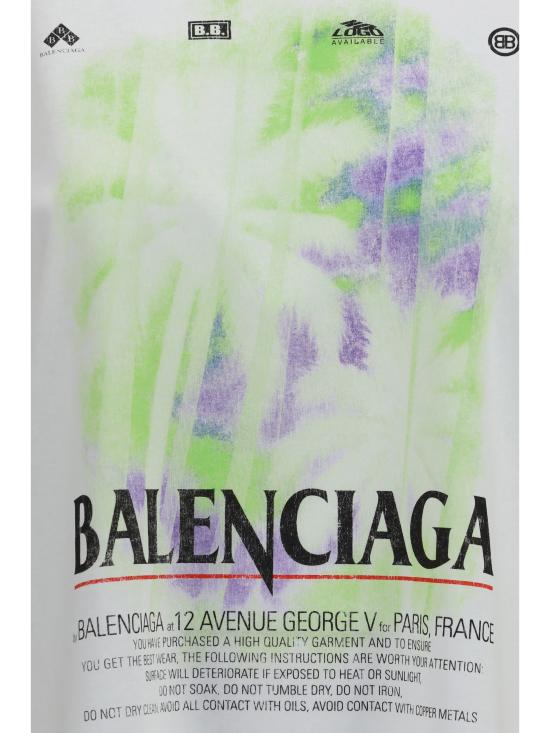 26FW 발렌시아가 더 윈도우 로고 프린팅 티셔츠 A00497TUV07 WHITE - BALENCIAGA