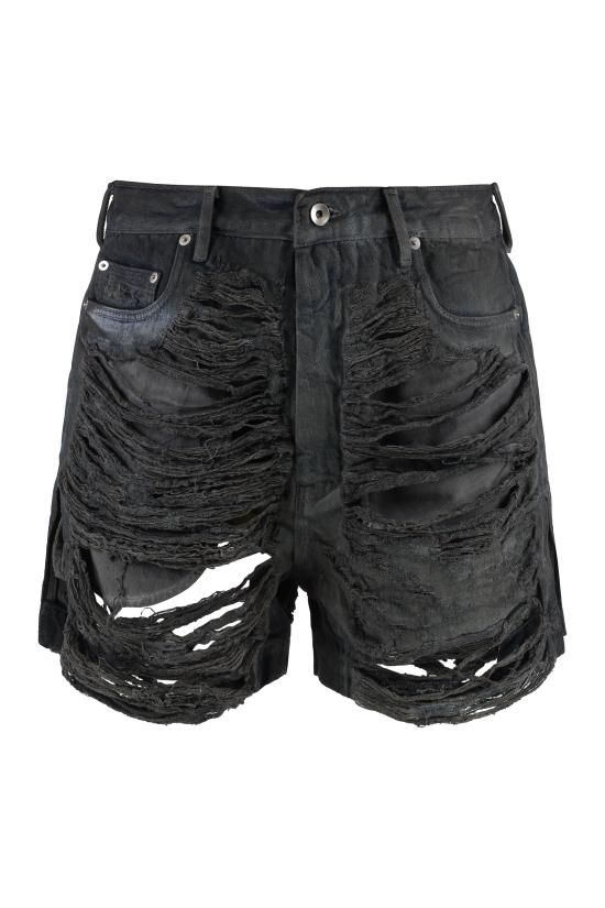  릭 오웬스 숏팬츠 DU01D1357 BLACK