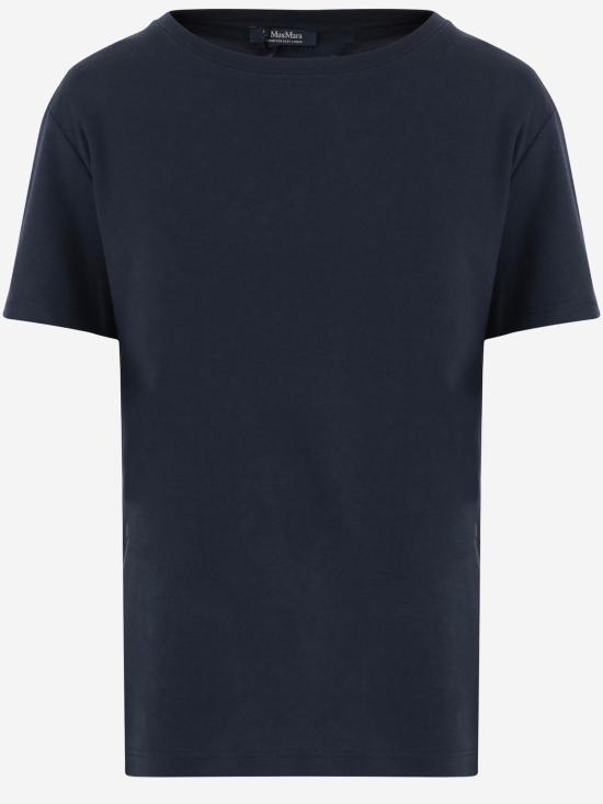 26FW 에스막스마라 세갈레 로고 엠보스 반팔 SMMSEGALE NAVY - 'S MAX MARA