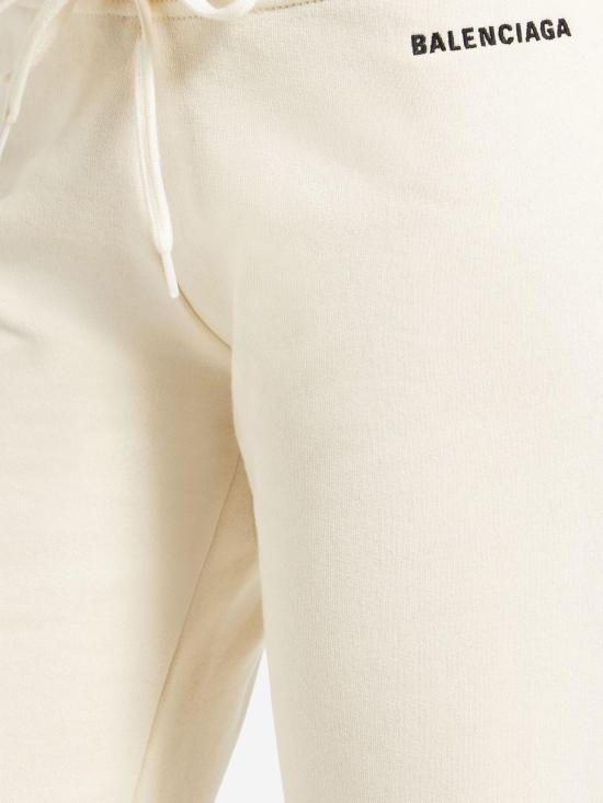 26SS 발렌시아가 로우 웨이스트 드라이 플리스 스웨트팬츠 791750 IVORY - BALENCIAGA