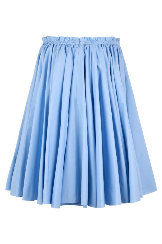 26SS 아미 코튼 미디 코롤라 스커트 FSK444 CO0063 BLUE - AMI