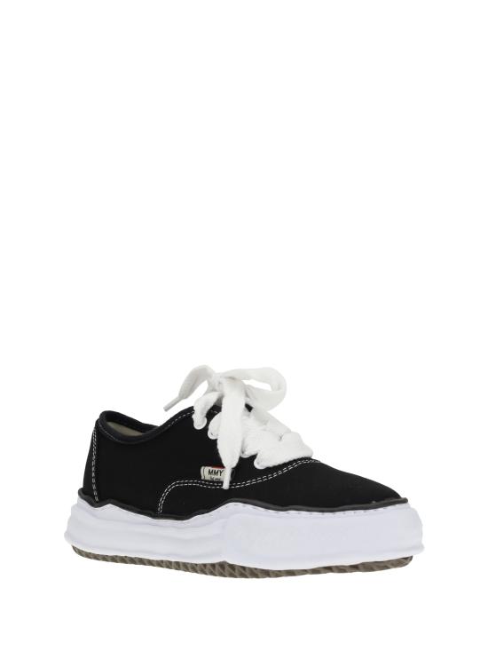 26SS 메종 미하라 야스히로 베이커 OG 솔 캔버스 로우 컷 A02FW704 BLACK - MAISON MIHARA YASUHIRO