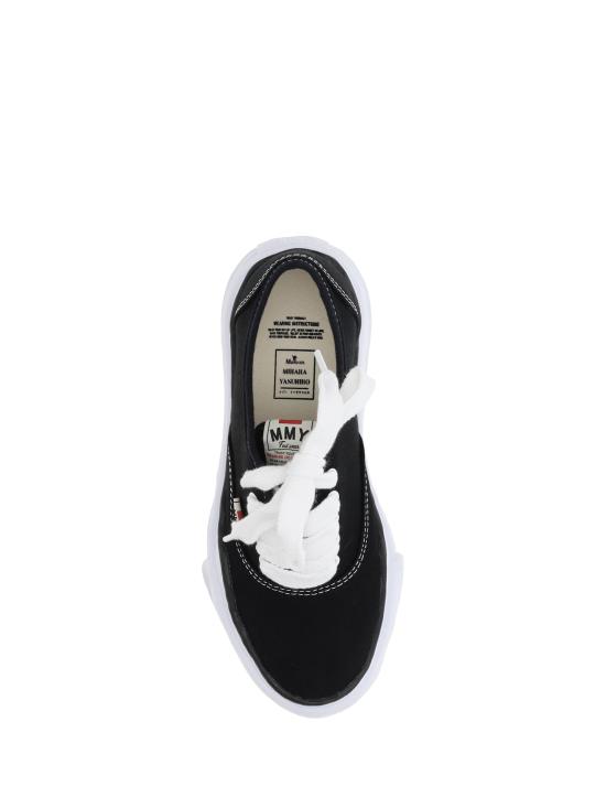 26SS 메종 미하라 야스히로 베이커 OG 솔 캔버스 로우 컷 A02FW704 BLACK - MAISON MIHARA YASUHIRO