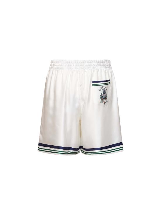 26FW 카사블랑카 숏팬츠 MPF26TR39901 HOTELEMBLEM WHITE - CASABLANCA