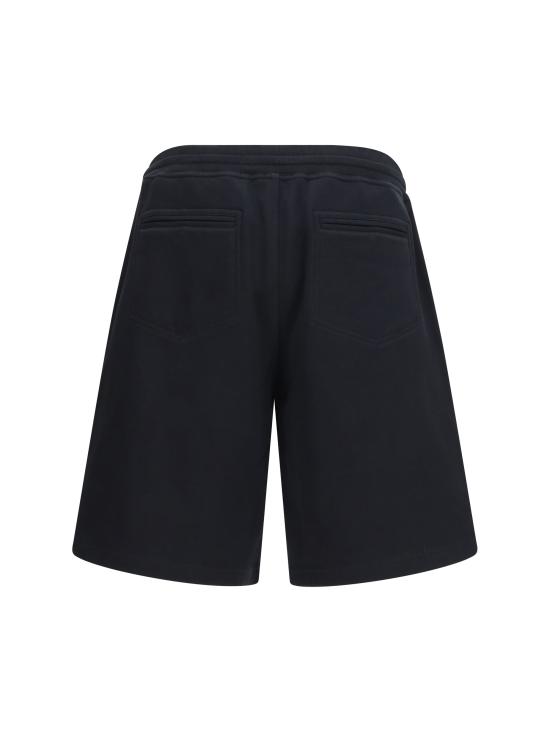 26SS 브루넬로 쿠치넬리 플리스 버뮤다 쇼츠 MW8633242G BLACK - BRUNELLO CUCINELLI