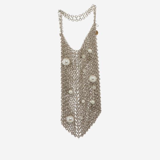 26SS 실비아 녜키 토트백 PEARLBAG GOLD - SILVIA GNECCHI