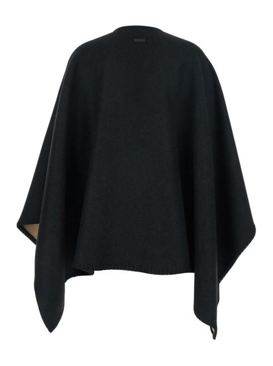 26SS 살바토레 페라가모 케이프 320963 BLACK - SALVATORE FERRAGAMO