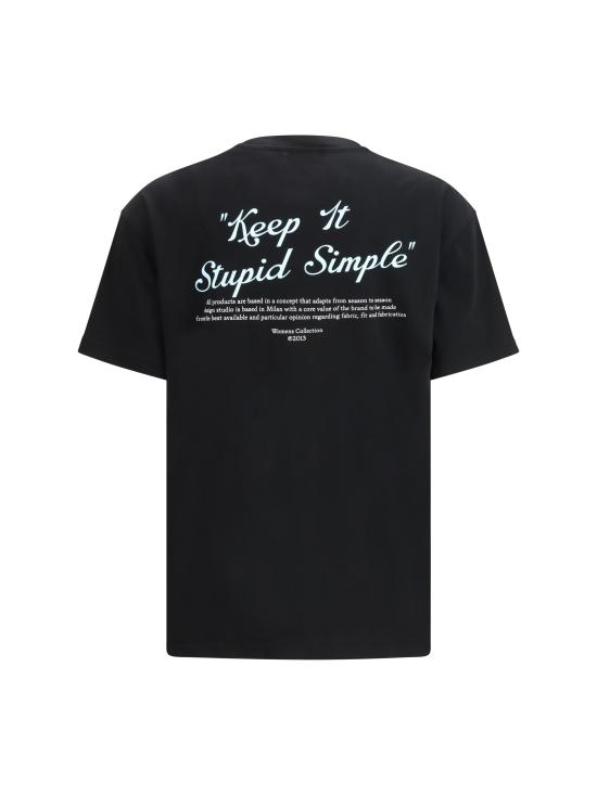 26SS 오프화이트 폴로 티셔츠 2AA089S26JER007 BLACK - OFF WHITE
