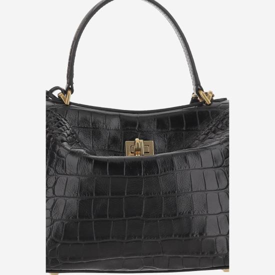 25FW 발렌시아가 오버사이즈 캔버스 숄더백 795452 BLACK - BALENCIAGA