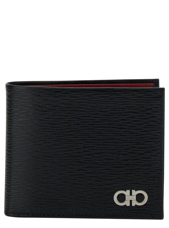 26SS 살바토레 페라가모 간치니 반지갑 66A063 BLACK - SALVATORE FERRAGAMO