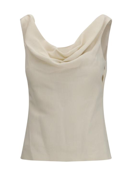 26SS 브루넬로 쿠치넬리 민소매 티셔츠 MH126TR31 CREAM - BRUNELLO CUCINELLI