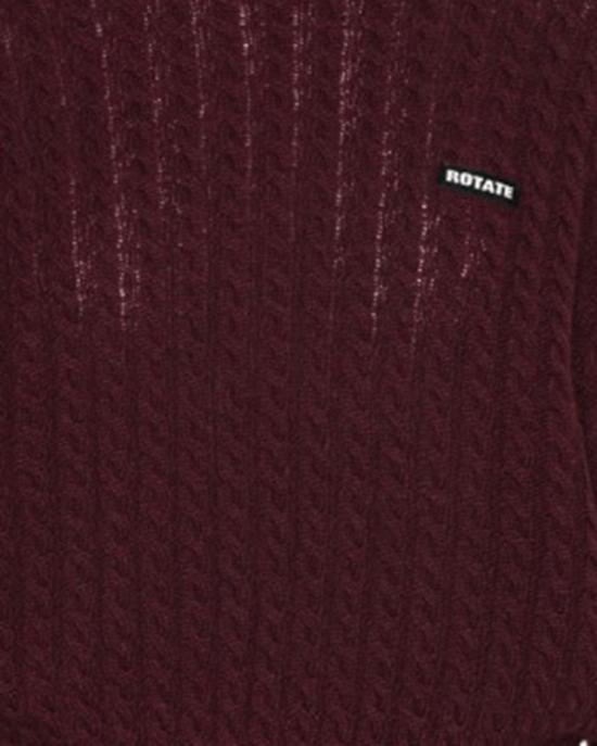 26FW 로테이트 바이 크리스텐슨 스웨터 116437741 BURGUNDY - ROTATE BY BIRGERCHRISTENSEN