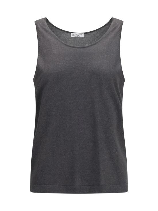 26FW 브루넬로 쿠치넬리 민소매 티셔츠 M41848600P GRAY - BRUNELLO CUCINELLI