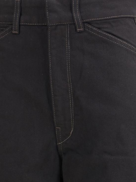 26FW 르메르 하이 웨이스티드 커브드 팬츠 PA1264LD1055 BLACK