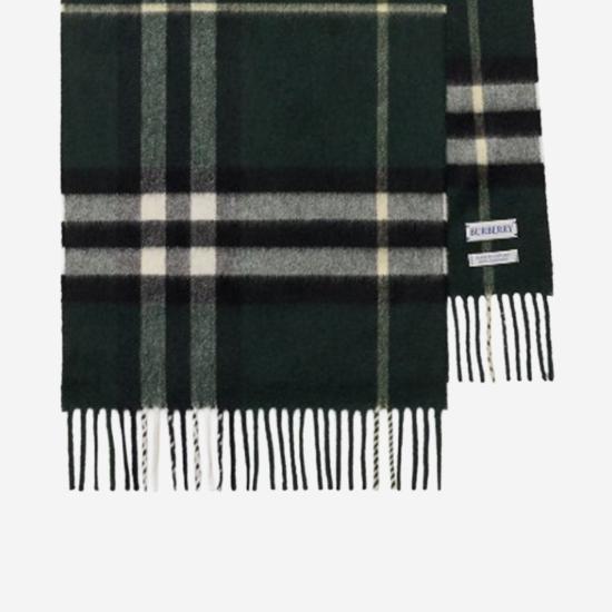 26FW 버버리 체크 캐시미어 스카프 8112629 GREEN - BURBERRY