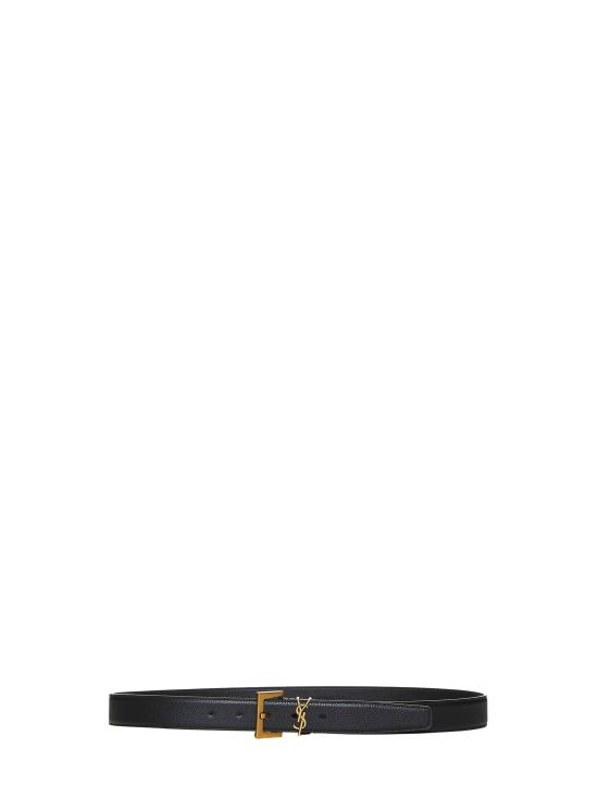 26SS 생로랑 모노그램 벨트 634440DTI0W1000 BLACK
