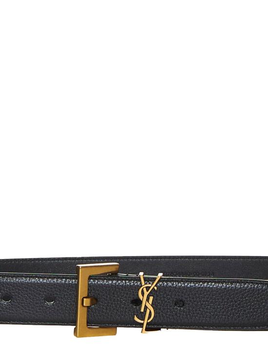 26SS 생로랑 모노그램 벨트 634440DTI0W1000 BLACK - SAINT LAURENT