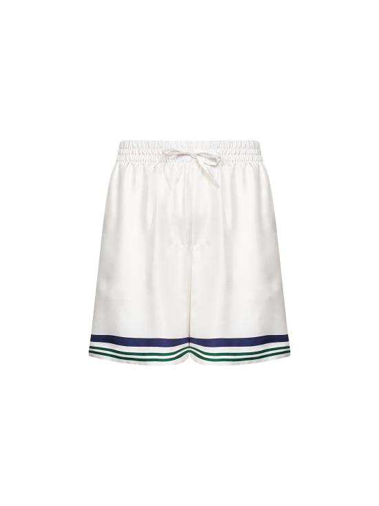 26FW 카사블랑카 숏팬츠 MPF26TR39901 HOTELEMBLEM WHITE
