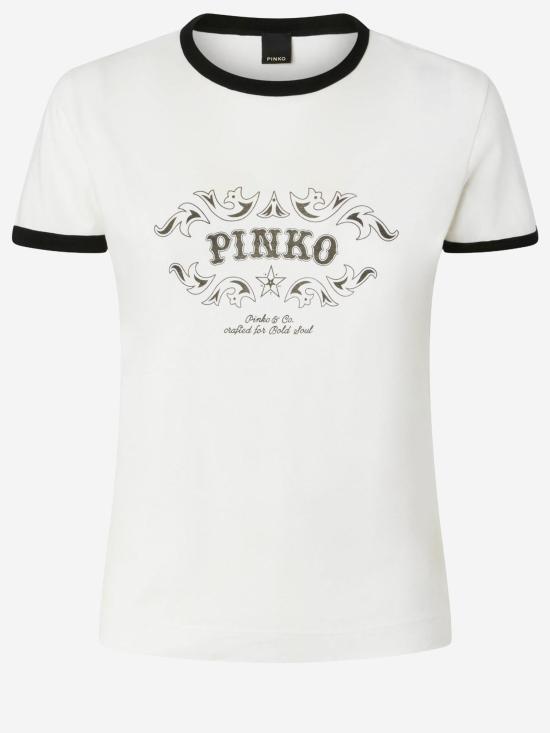 26SS 핑코 폴로 티셔츠 106902 WHITE - PINKO