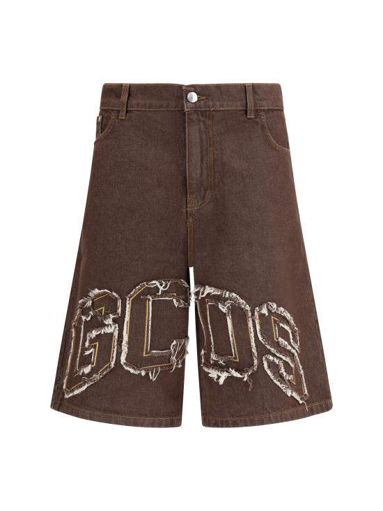 26SS 지씨디에스 데님 숏팬츠 C1MWQL223D087 BROWN - GCDS