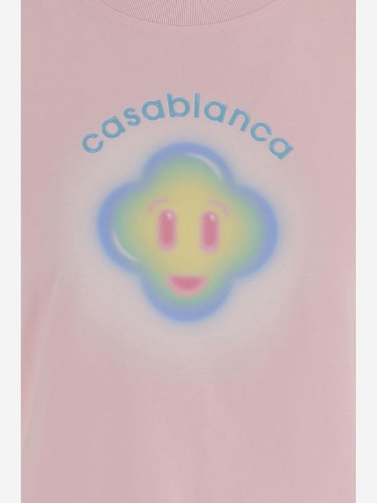26SS 카사블랑카 폴로 티셔츠 WSP26JTS020 PINK - CASABLANCA