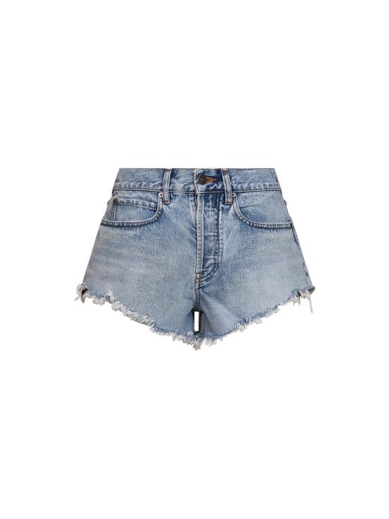 26FW 발렌시아가 디스트로이드 데님 숏츠 반바지 A001PZTBP484020 BLUE