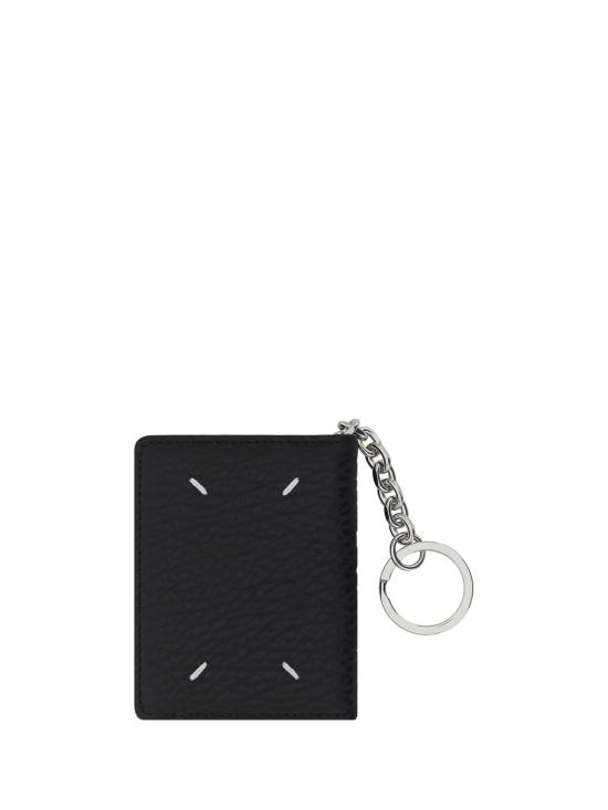 26FW 마르지엘라 스티치 키링 카드지갑 S56UI0128P4455 BLACK