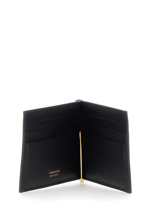 26FW 살바토레 페라가모 간치니 머니클립 반지갑 661475 BLACK - SALVATORE FERRAGAMO